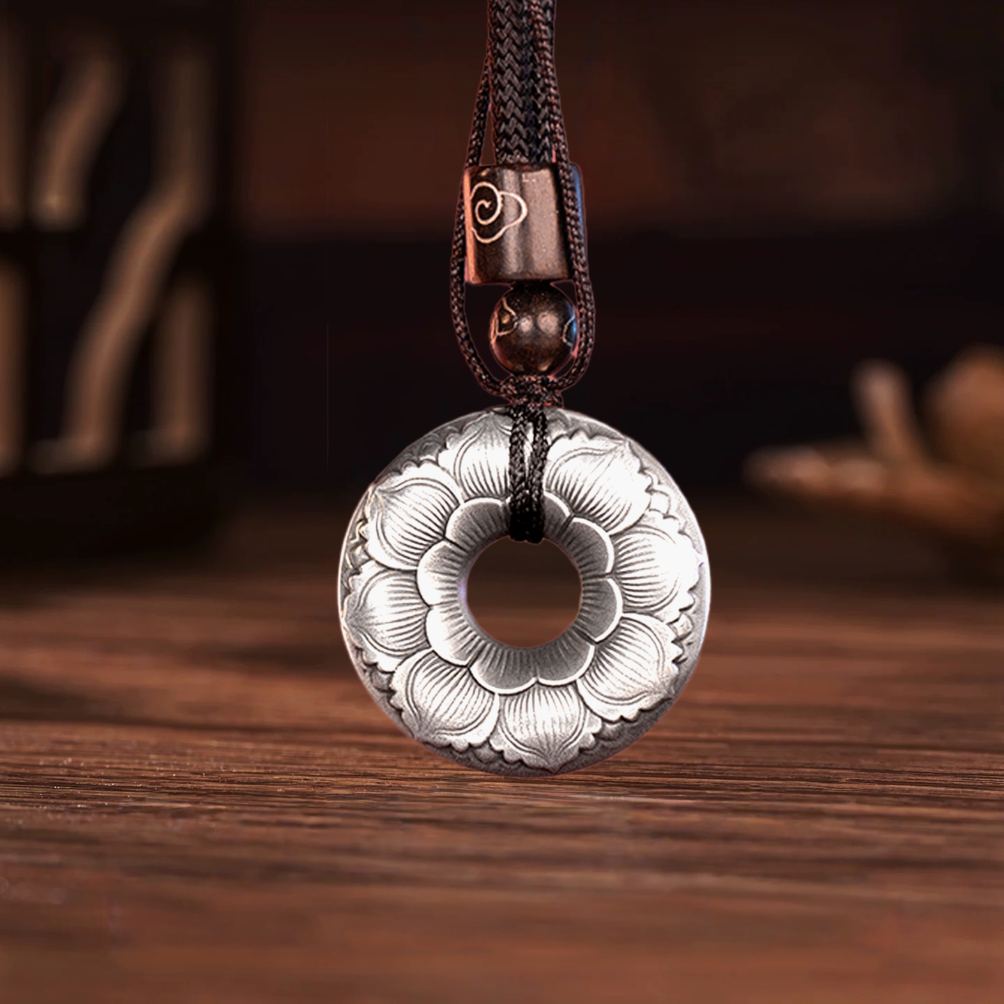 Vintage Peace Knot Silver Jewelry Sterling Silver Antique Finish Unique Pendant Necklace Plain Style Handmade | POD Customizable