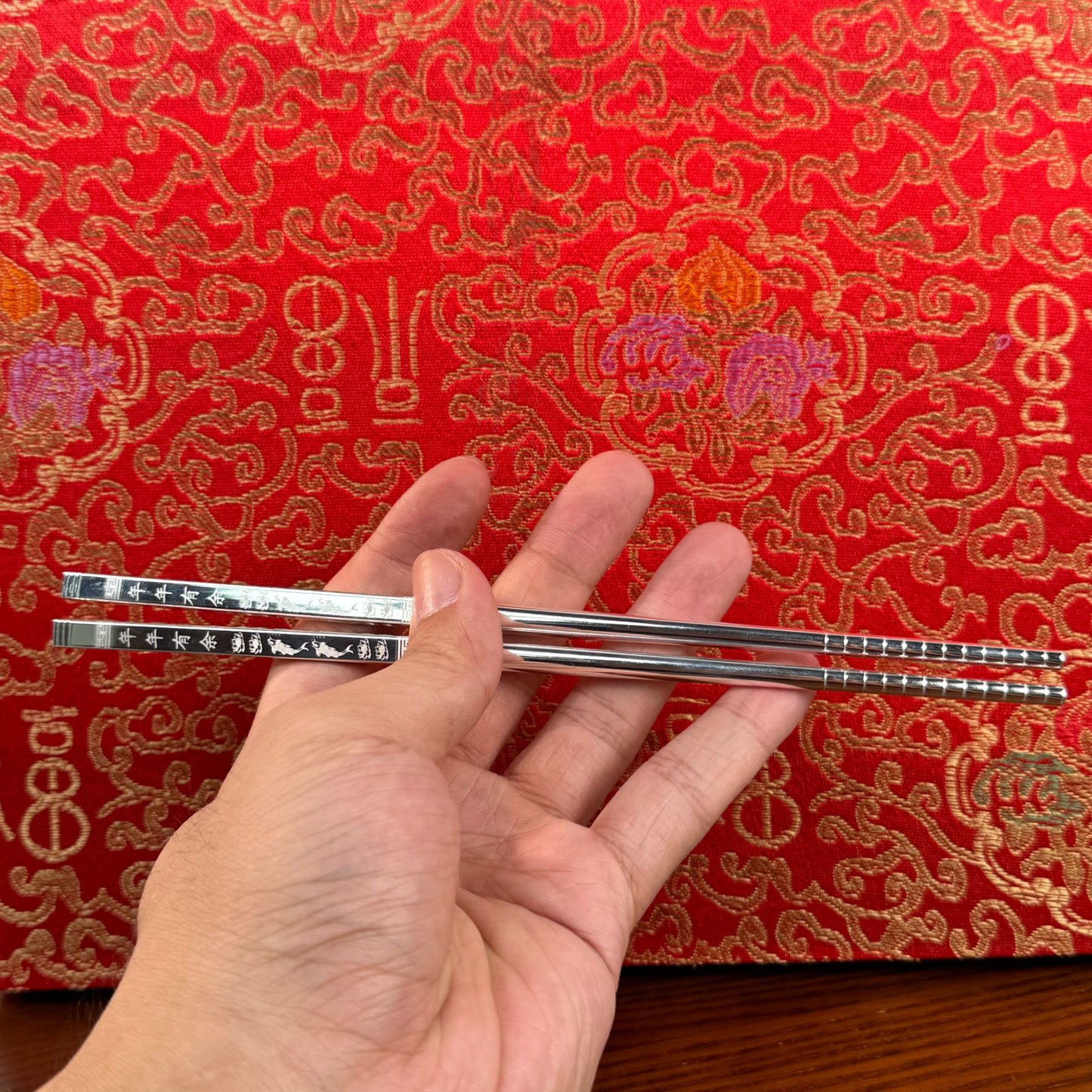 Solid Silver High-End Home Chopsticks – Embody Chinese Elegance & Practicality in Every Meal | POD Customizable