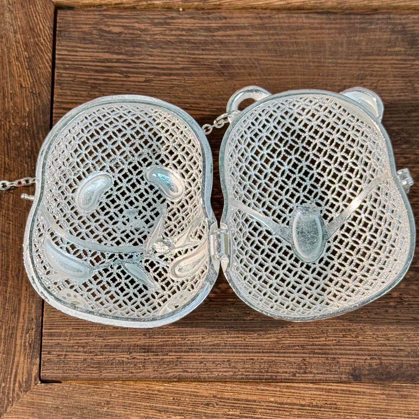 Pure Silver Panda Tea Infuser – Cute Panda Holds Aroma, Silver Filter Enhances Tea | POD Customizable