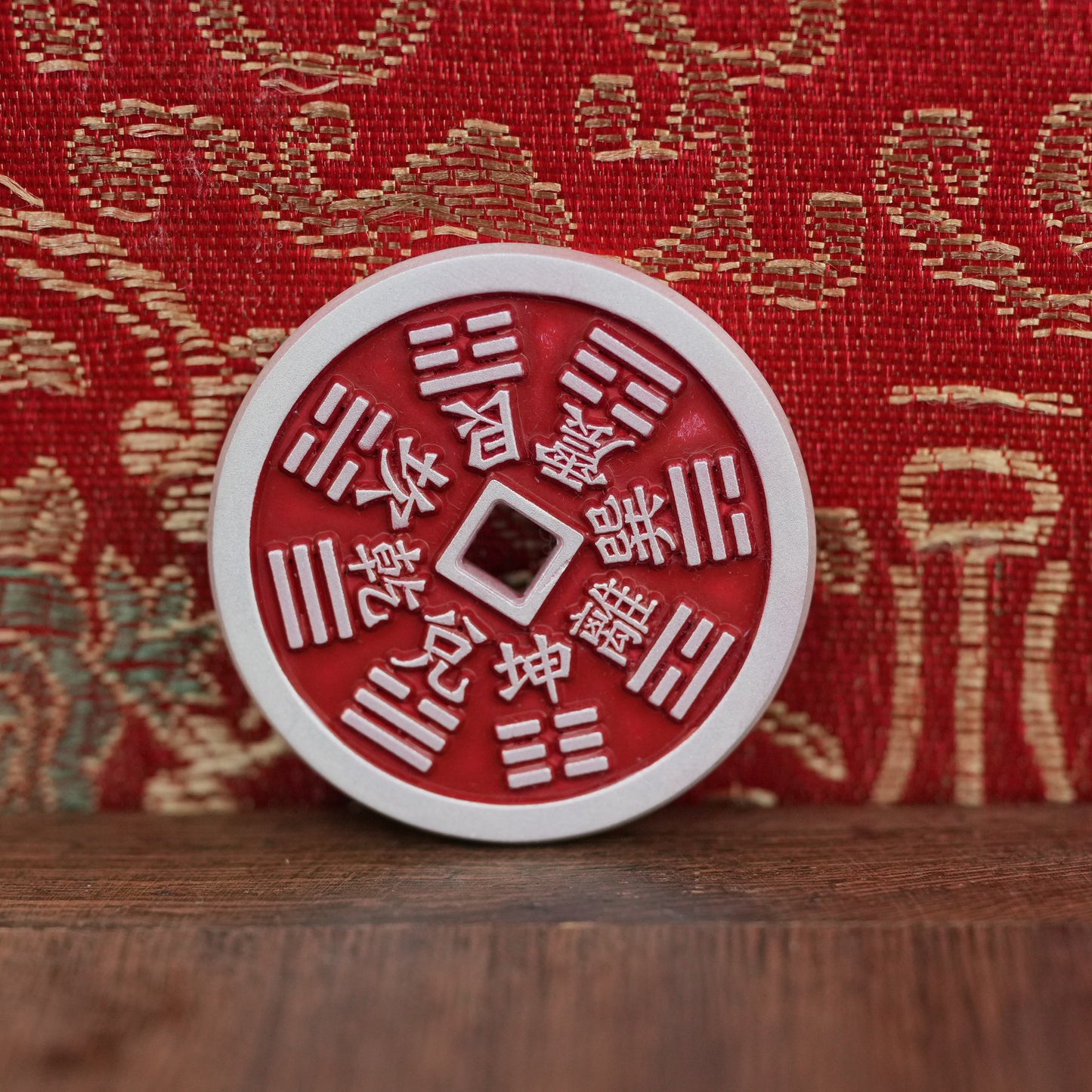 China Silver Mountain Spirit Coin Pendant Sterling Silver 9999 Solid Vintage Copper Coin Peace Knot | POD Customizable