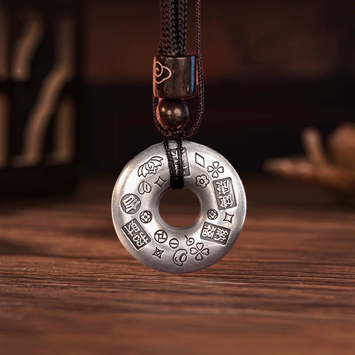 Vintage Peace Knot Silver Jewelry Sterling Silver Antique Finish Unique Pendant Necklace Plain Style Handmade | POD Customizable