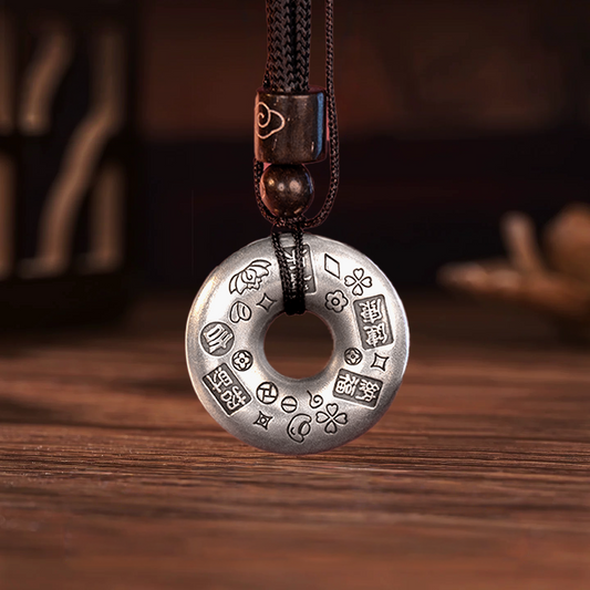 Vintage Peace Knot Silver Jewelry Sterling Silver Antique Finish Unique Pendant Necklace Plain Style Handmade | POD Customizable