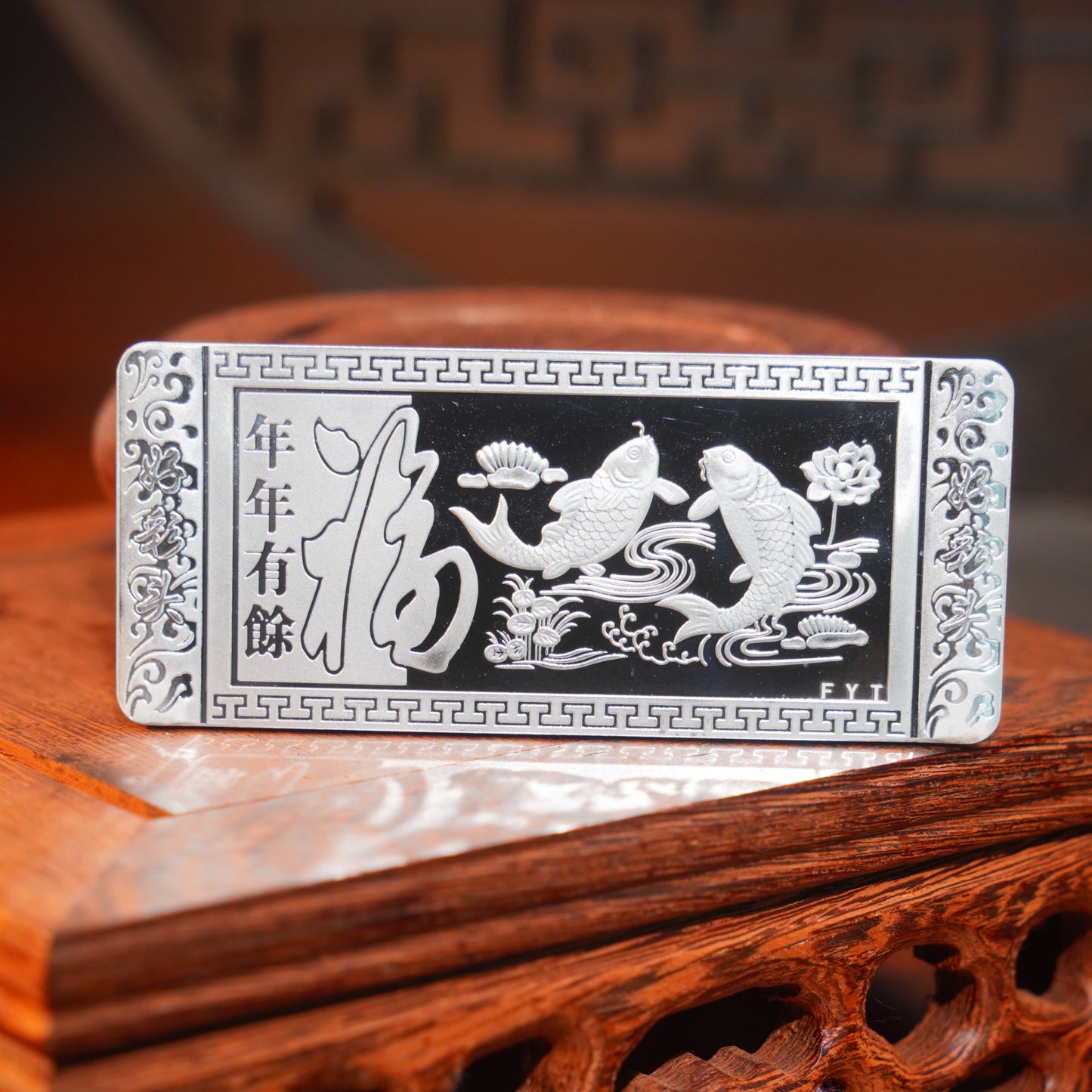 Abundance Every Year 50g Pure Silver 999 Fine Silver Brushed Finish Collector's Edition | POD Customizable