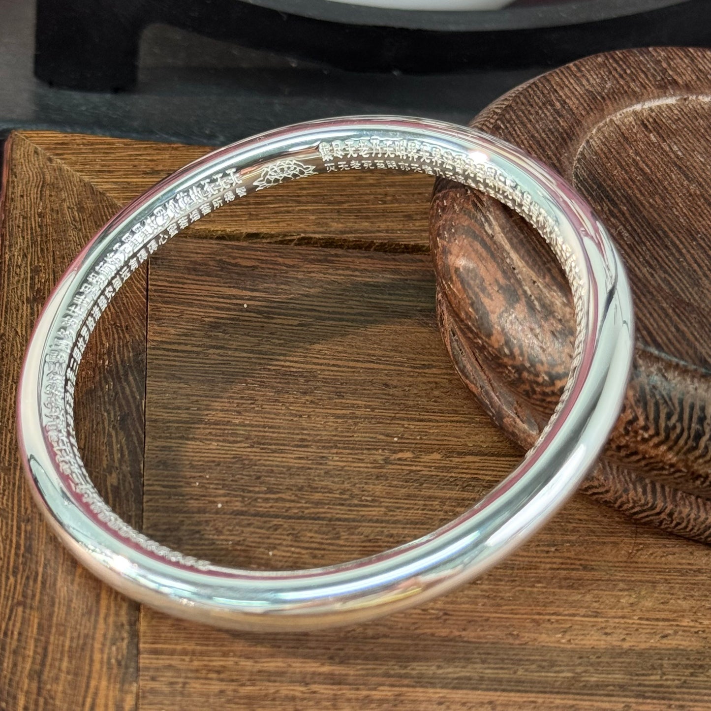 Solid Silver Minimalist Bangle – Wear Understated Warmth as a Daily Textured Wrist Token | POD Customizable