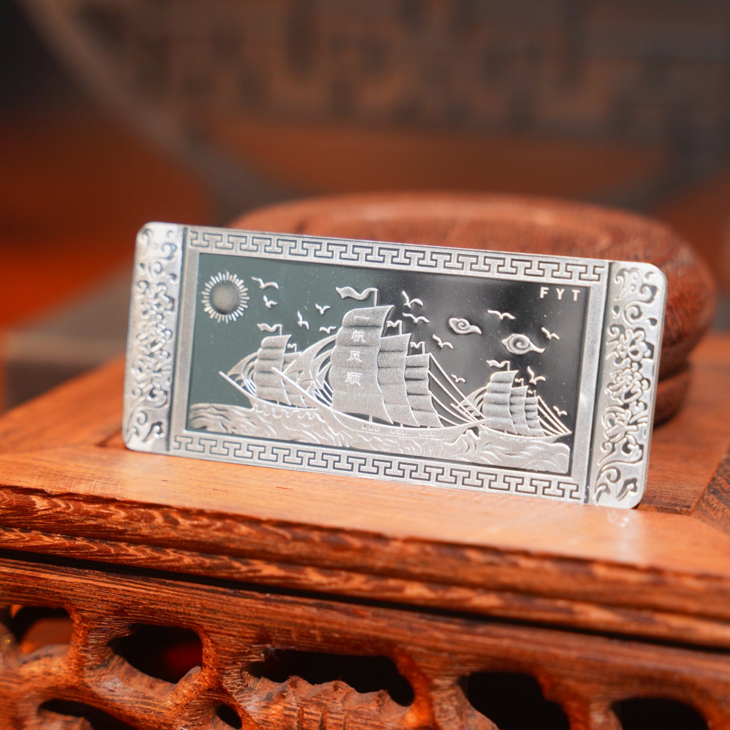 Smooth Sailing 50g Pure Silver 999 Investment Bar - Exquisite Silver Brick, Silver Ingot, White Silver with Matte Finish - Collector's Edition | POD Customizable