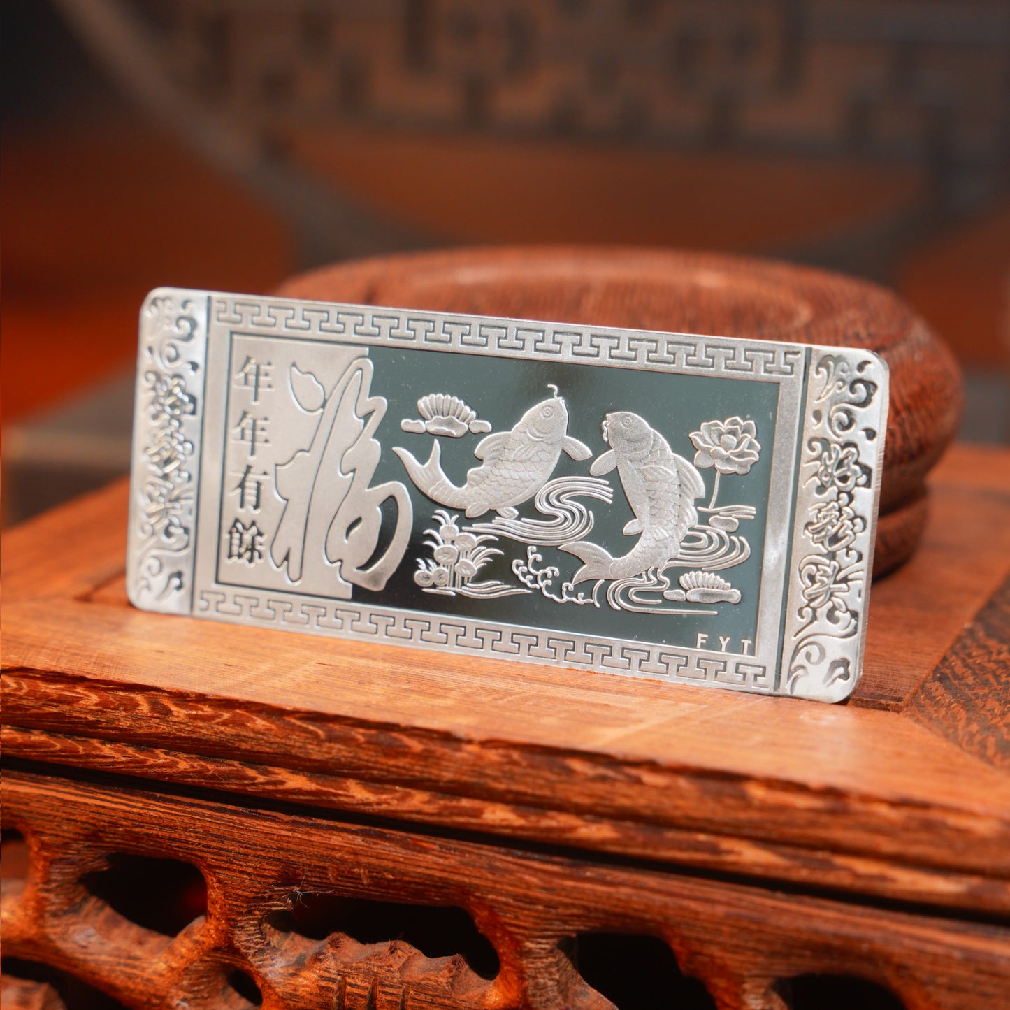 Abundance Every Year 50g Pure Silver 999 Fine Silver Brushed Finish Collector's Edition | POD Customizable