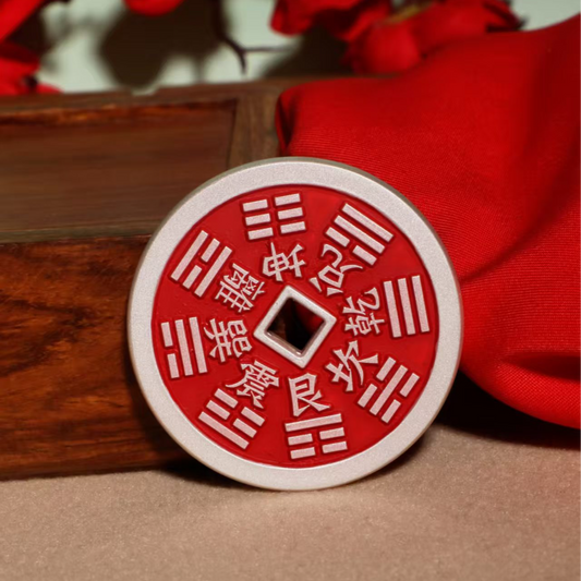 China Silver Mountain Spirit Coin Pendant Sterling Silver 9999 Solid Vintage Copper Coin Peace Knot | POD Customizable