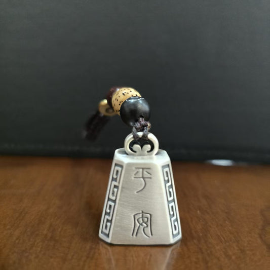 Fine Silver Vintage-Style Pendant Necklace - Plain Handcrafted Retro Chinese Style | POD Customizable