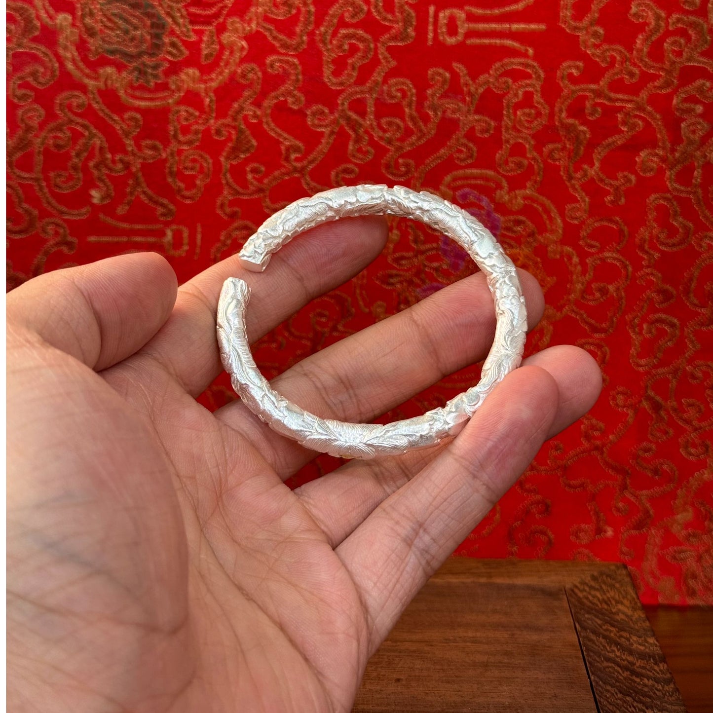 Solid Silver Gilded Floral Bracelet – Tuck Spring Blossoms into Wrist for Gentle Luxury | POD Customizable