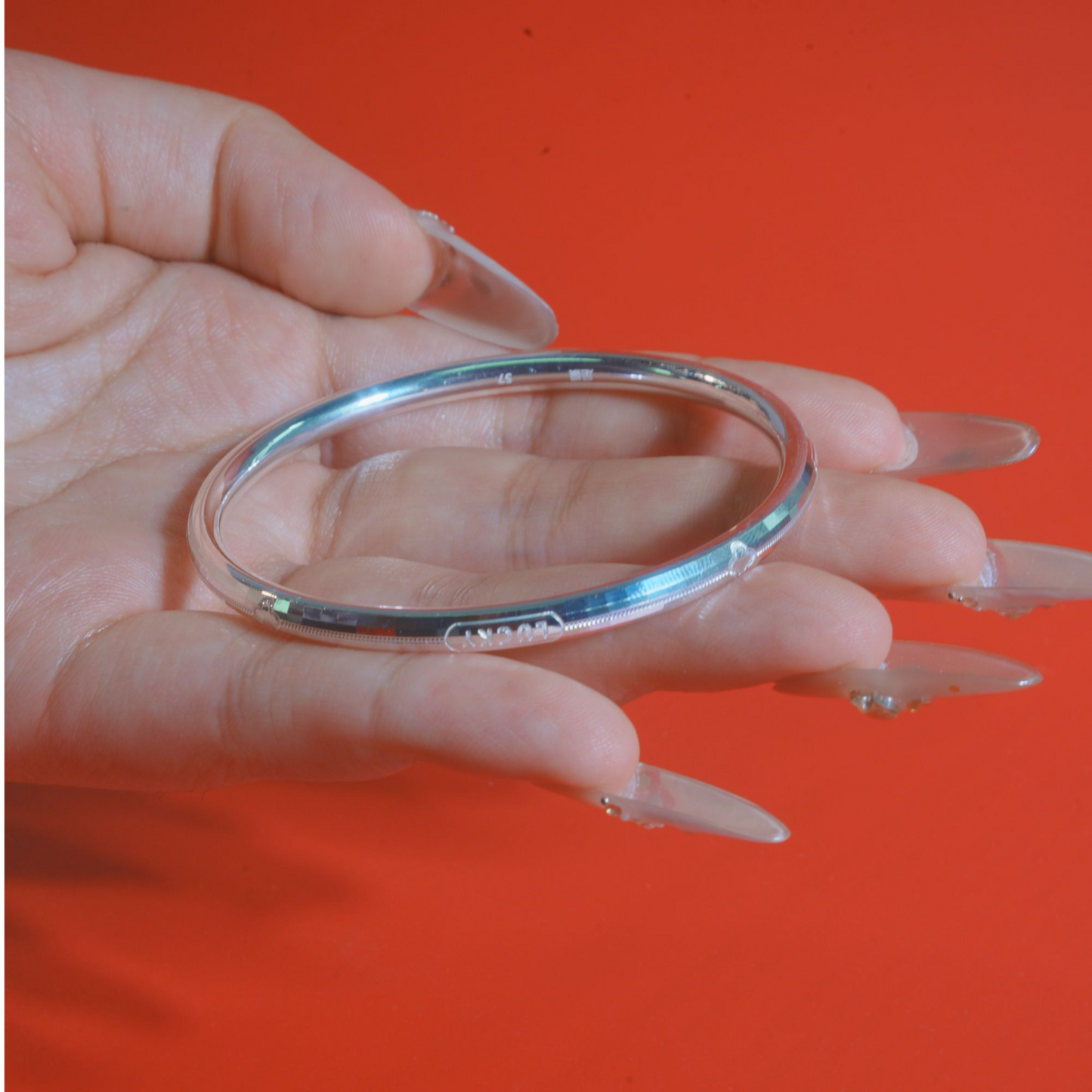 Fine Silver Minimalist Original Design Lucky LUCKY Niche Bracelet Sterling Silver Fashion Boutique | POD Customizable