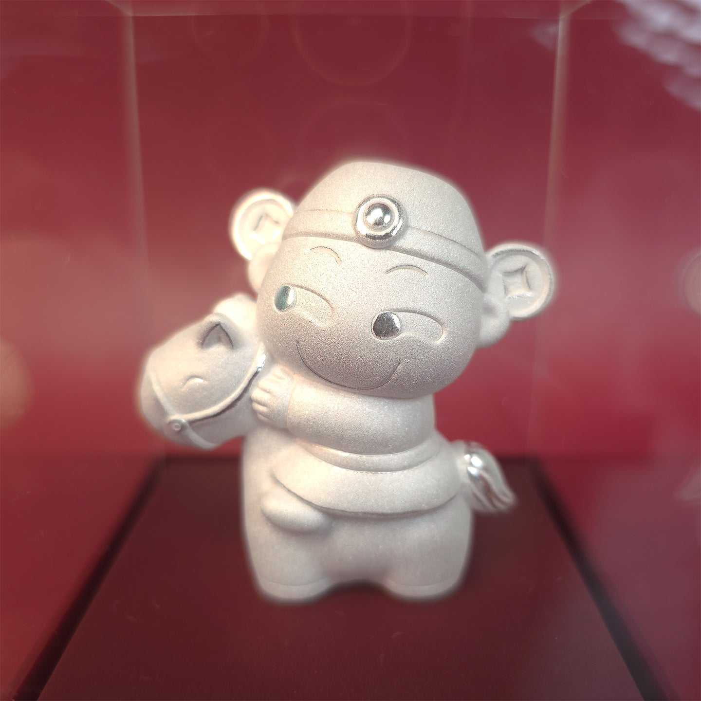 Fine Silver Cute Steed Design, A Fresh Take on Auspicious Fortune-Bringing Style | POD Customizable