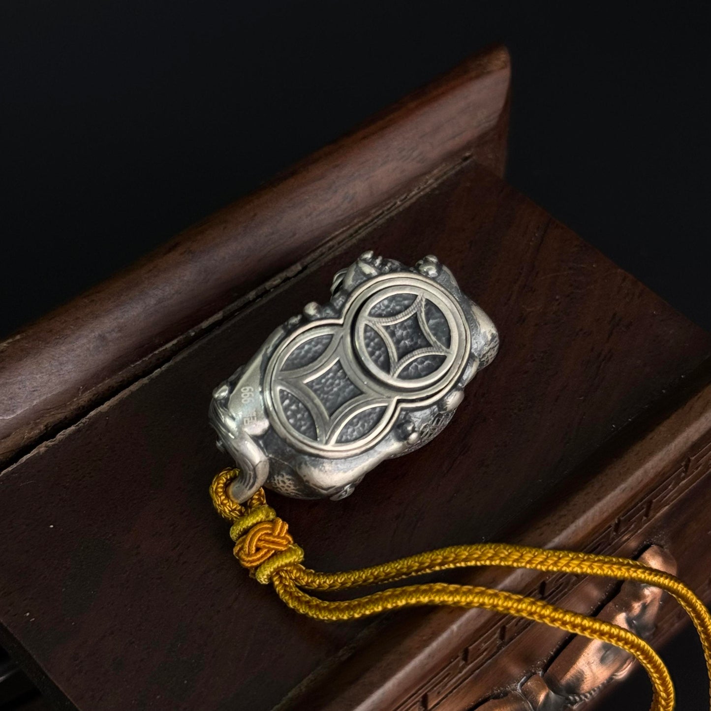 Solid Silver Pixiu Pendant – Carry the Auspicious Fortune of Wealth Attraction as a Palm-Sized Guardian Charm