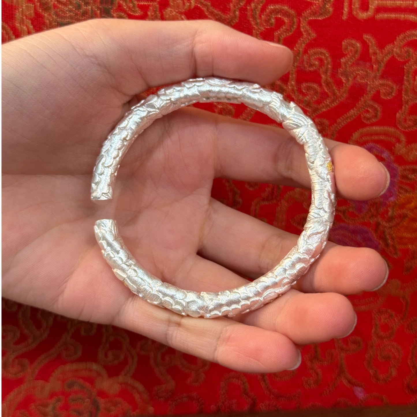 Solid Silver Gilded Floral Bracelet – Tuck Spring Blossoms into Wrist for Gentle Luxury | POD Customizable