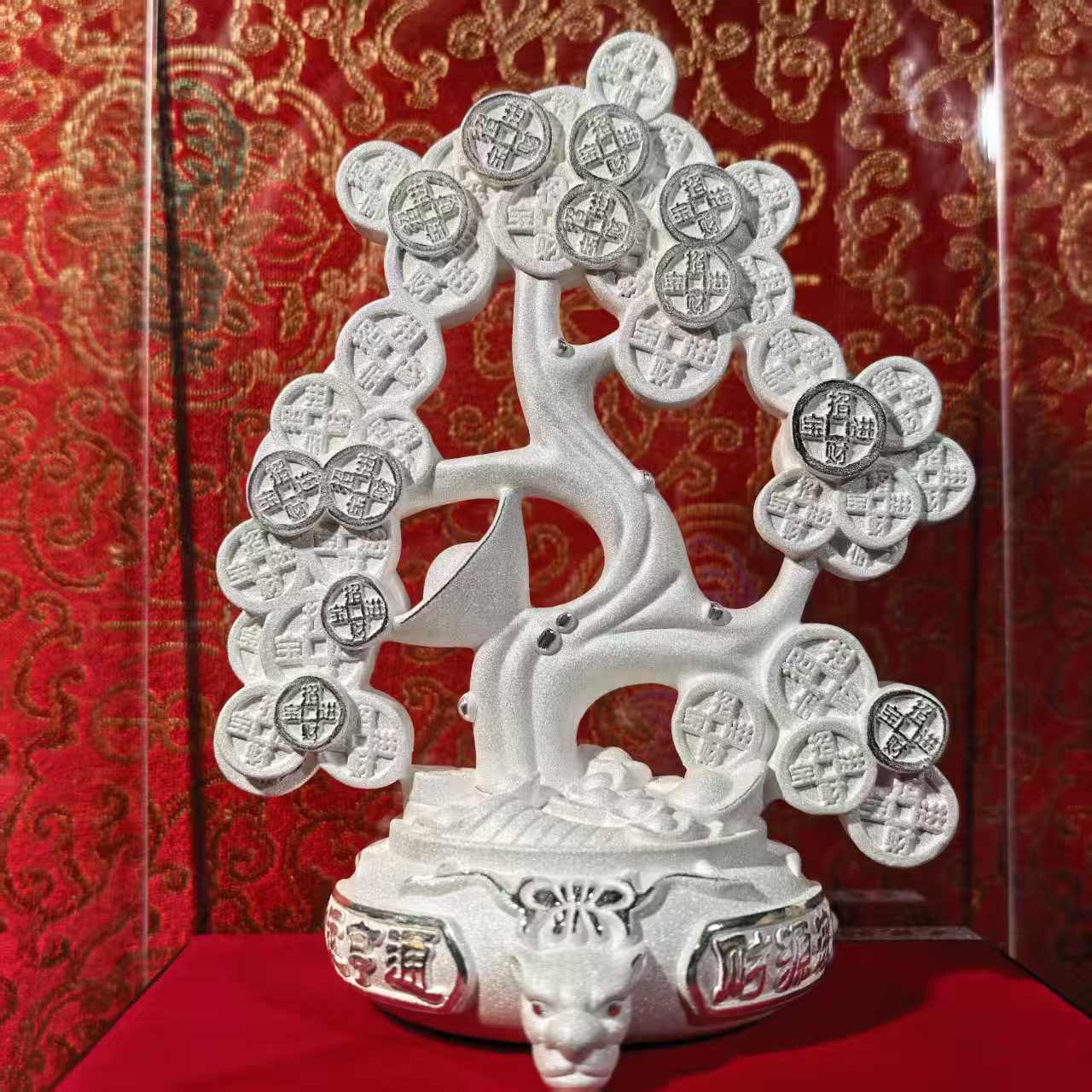 Fine Silver Ornament: Money Tree Crafted Silver Decorative Piece Birthday Gift | POD Customizable