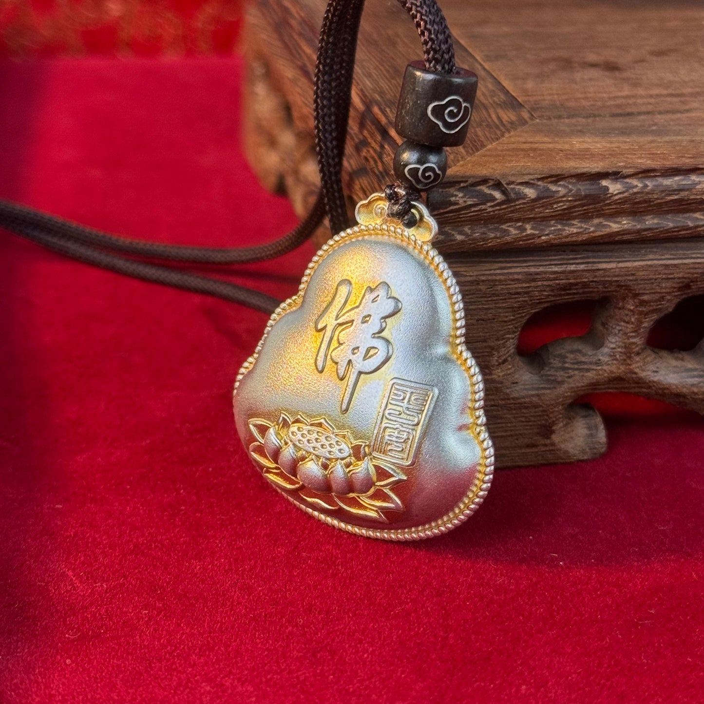 Solid Silver Gilded Laughing Buddha Pendant – Carry Joy and Good Fortune Close to Your Heart | POD Customizable