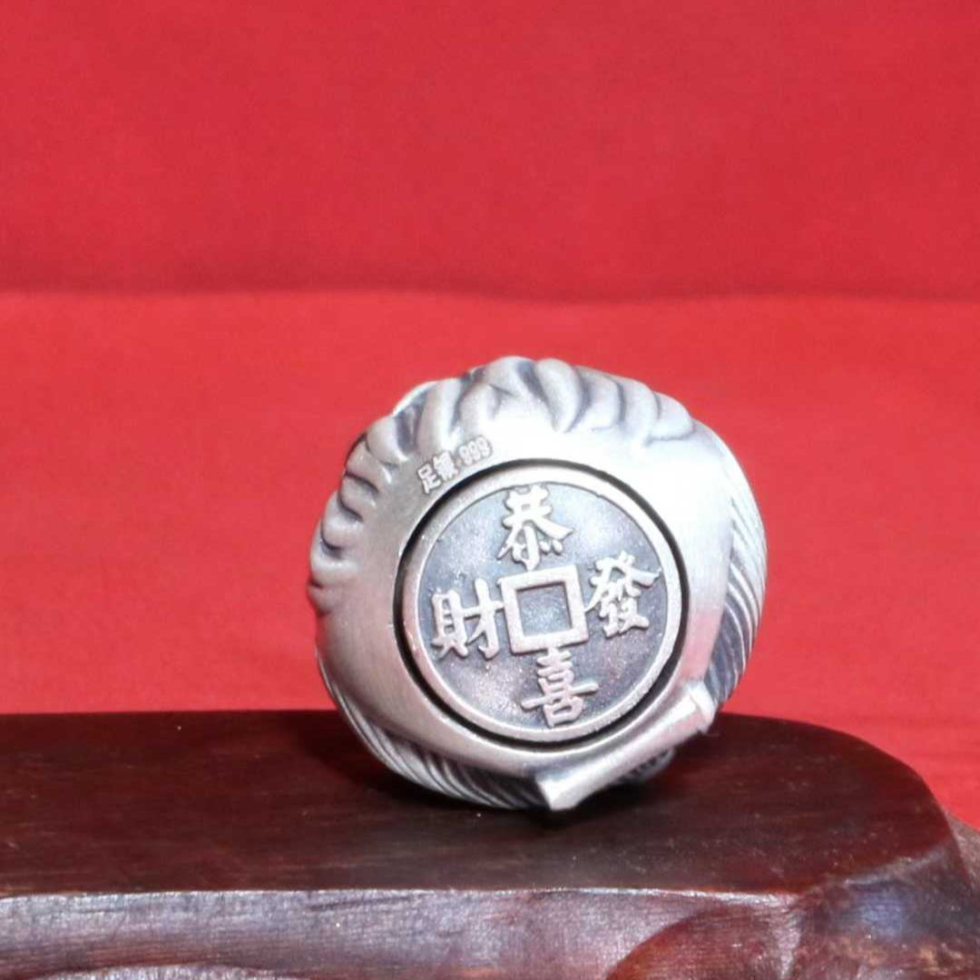 Solid Silver Lion Dance Pendant – Wear the Fortune & Protection of Eastern Mythical Beast as Your Portable Chinese-Style Guardian | POD Customizable