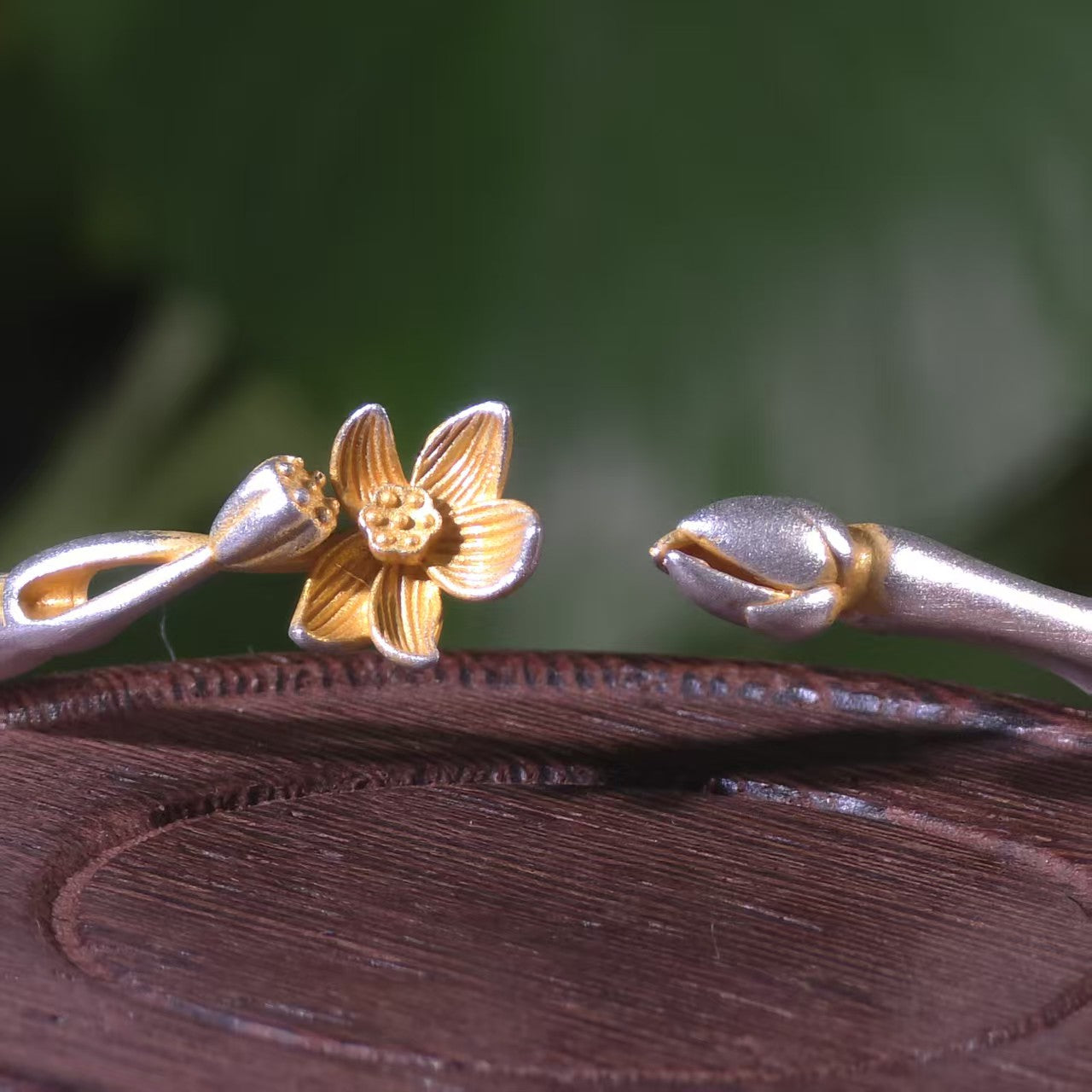 Sterling Silver Bracelet for Women Step by Step Blooming Beauty Sterling Silver Bangle New Chinese Style Good Fortune Silver Jewelry Gift | POD Customizable