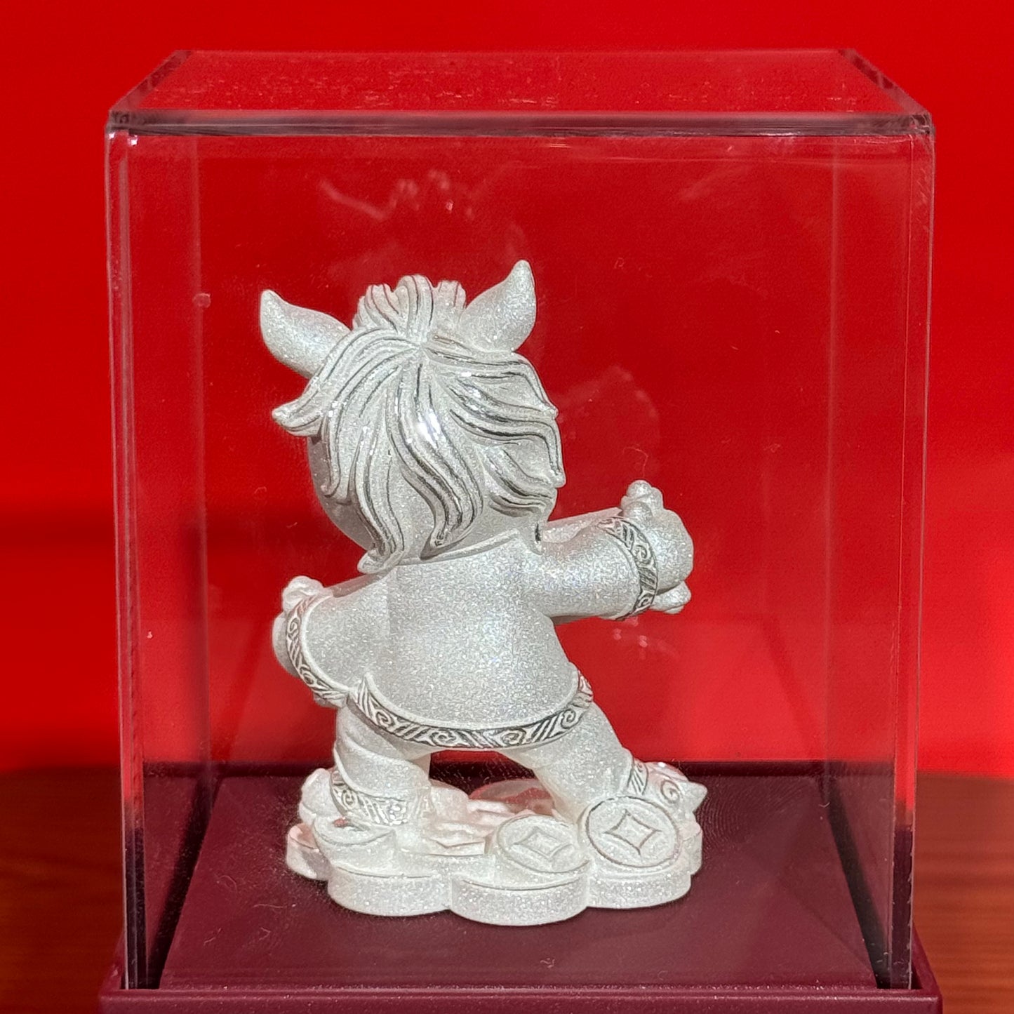 Investment Silver Horse Crafted for Success Silver Decorative Ornament Birthday and Grand Opening Gift | POD Customizable