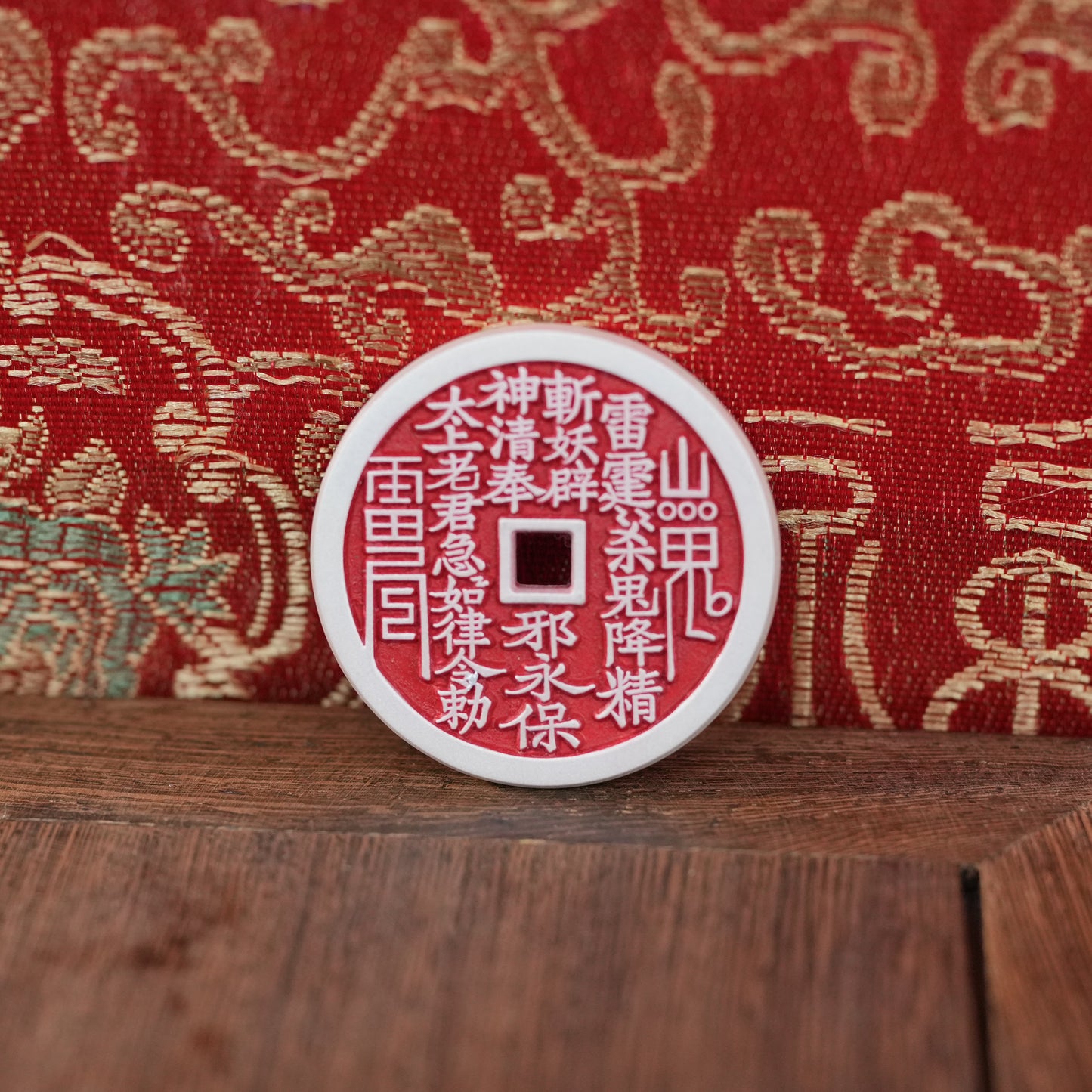 China Silver Mountain Spirit Coin Pendant Sterling Silver 9999 Solid Vintage Copper Coin Peace Knot | POD Customizable