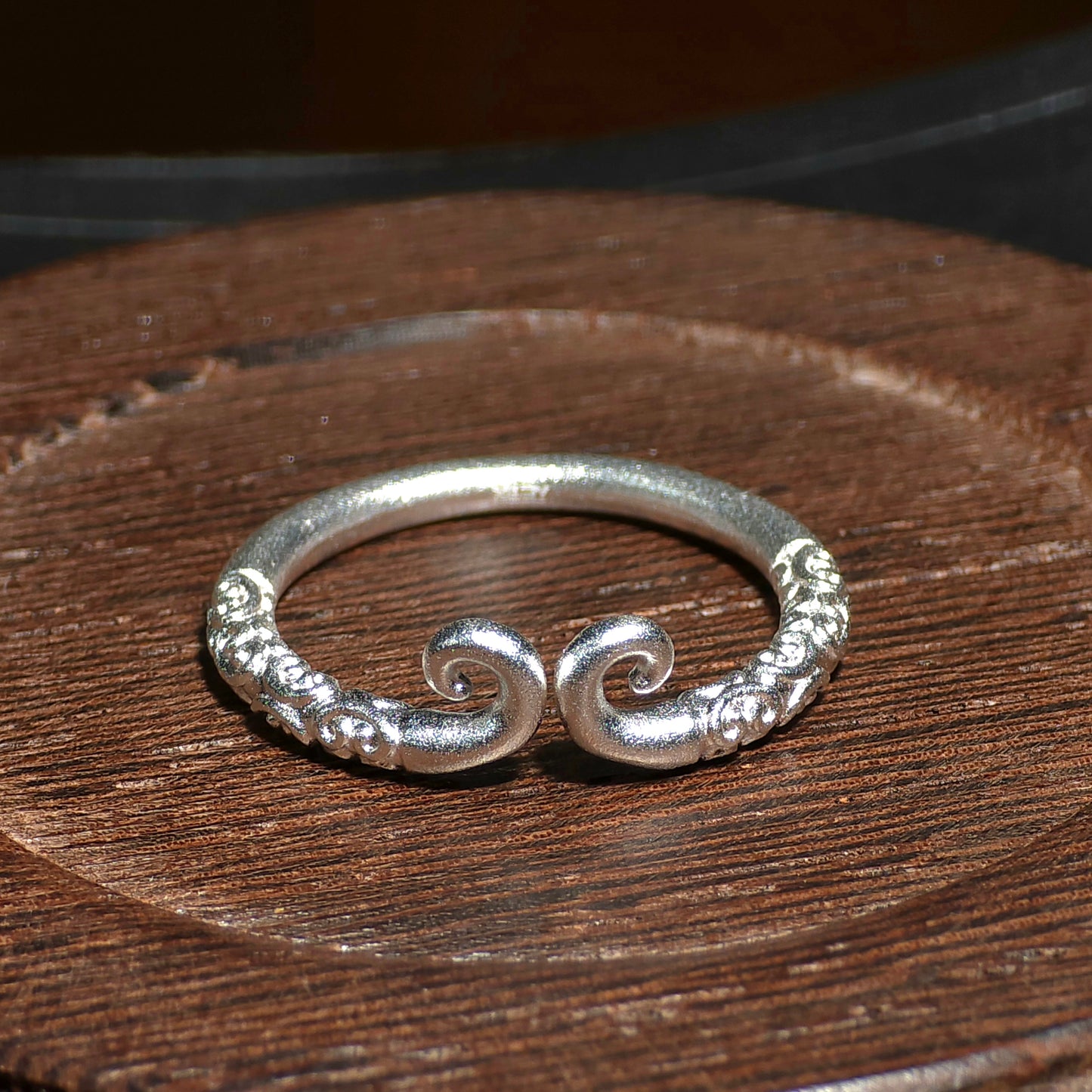 Christmas Gift: 999 Sterling Silver Ring - Unique Chinese-Style Open-Band Ring for Men and Women